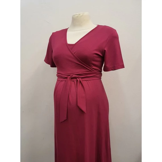 Szoptatós ruha L-XL (magenta)
