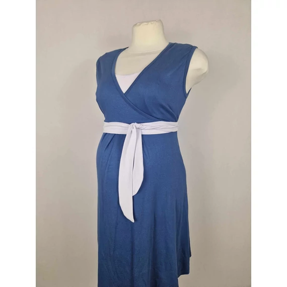 Kismama ruha L-XL(kék-fehér)